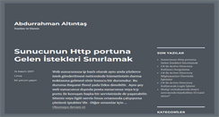 Desktop Screenshot of abdurrahmanaltintas.com
